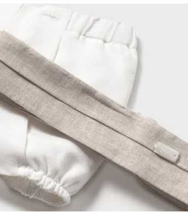 Conjunto ceremonia pantalón corto y camisa recién nacido