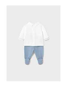 Conjunto polaina y camiseta cuello recién nacido 2