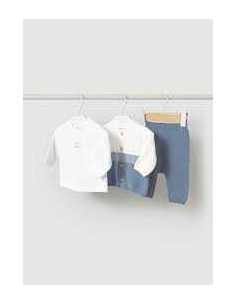 Conjunto 3 piezas tricot recién nacido