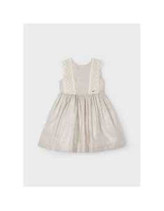 Vestido detalle bordado con lino niña 2