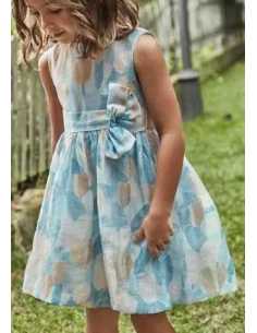 Vestido estampado flores niña