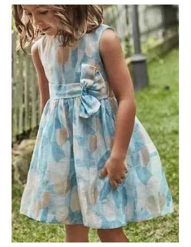 Vestido estampado flores niña