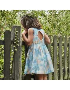 Vestido estampado flores niña 2