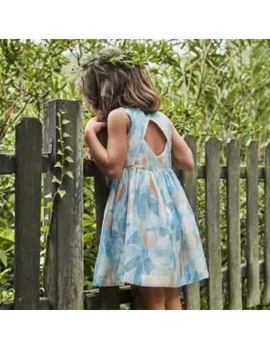 Vestido estampado flores niña