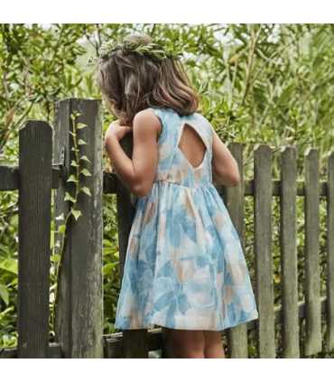 Vestido estampado flores niña