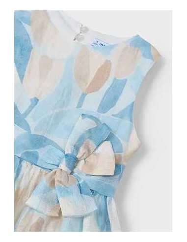 Vestido estampado flores niña