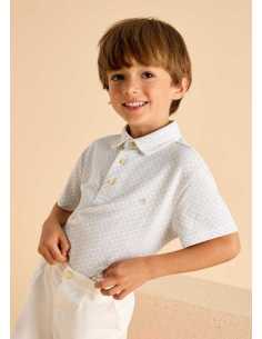 Polo estampado geométrico niño