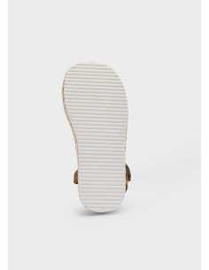 Sandalia plataforma yute puntadas niña 2