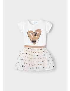 Conjunto falda tul y camiseta niña 2