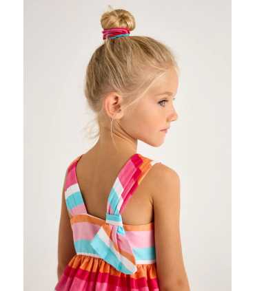 Vestido asimétrico rayas niña