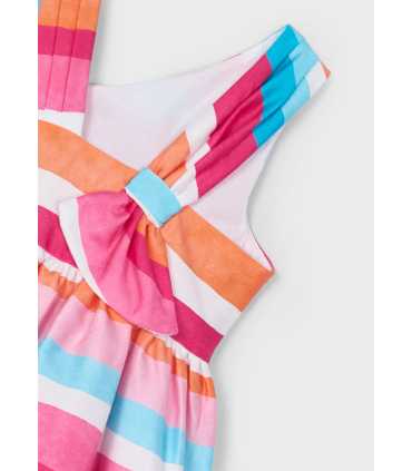 Vestido asimétrico rayas niña
