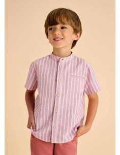 Camisa cuello mao con lino niño
