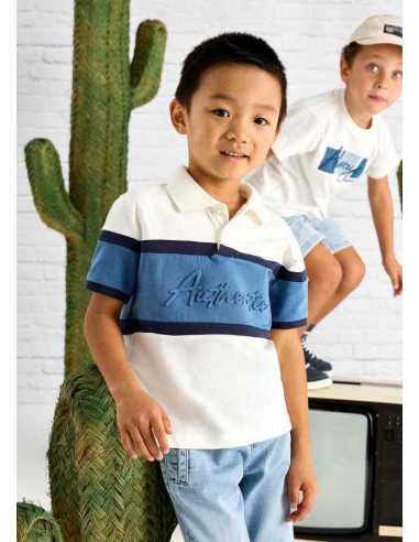 Polo bloque color niño