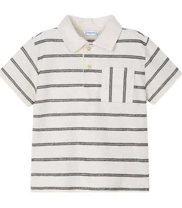 Polo bolsillo rayas niño
