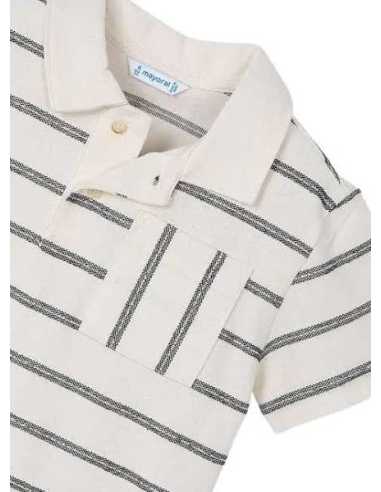 Polo bolsillo rayas niño