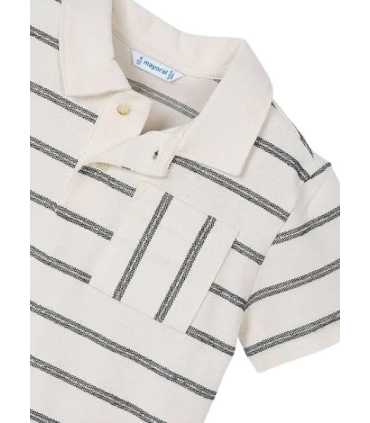 Polo bolsillo rayas niño