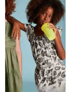 Conjunto pantalón corto y top estampado chica