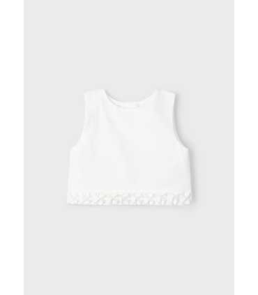 Top detalle plisado niña