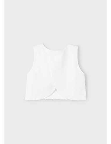 Top detalle plisado niña