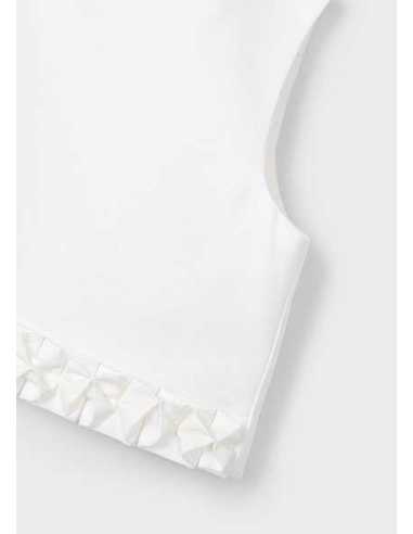 Top detalle plisado niña