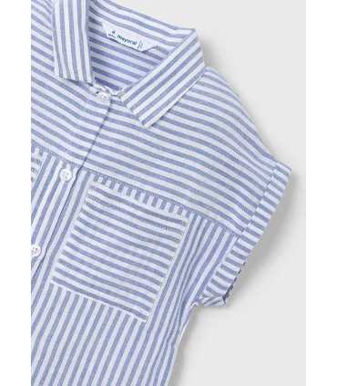 Blusa con top rayas niña