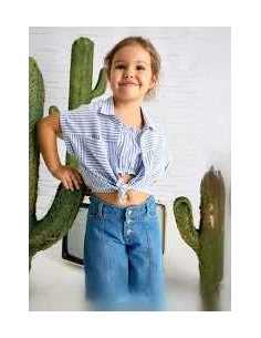 Blusa con top rayas niña