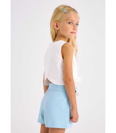Pantalón corto fuelles niña