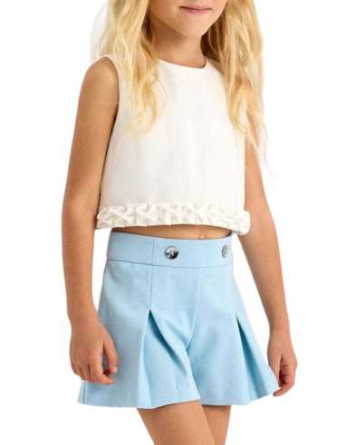 Pantalón corto fuelles niña