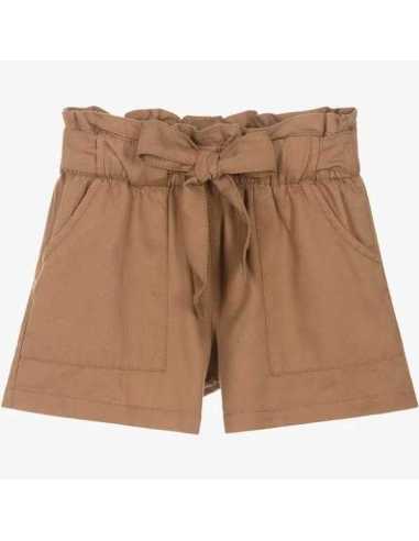 Pantalón corto lazada niña