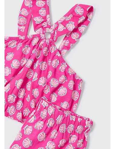 Conjunto pantalón corto y top arandela niña