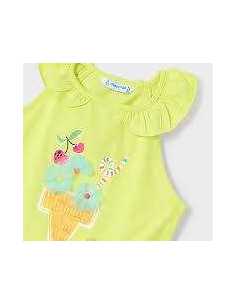 Conjunto pantalón corto y camiseta helado niña 2