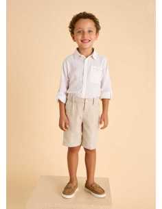 Bermuda vestir con lino niño