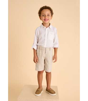 Bermuda vestir con lino niño