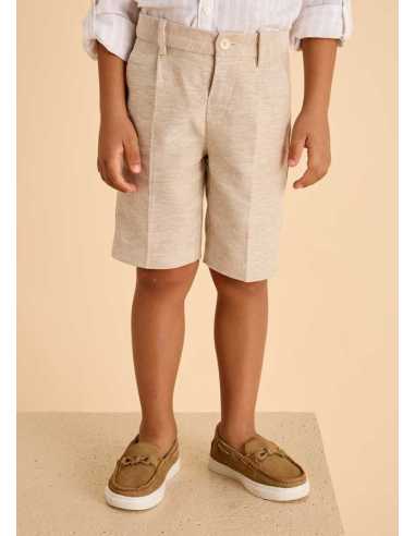 Bermuda vestir con lino niño