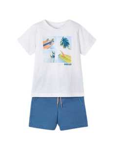 Conjunto bermuda y camiseta surf niño