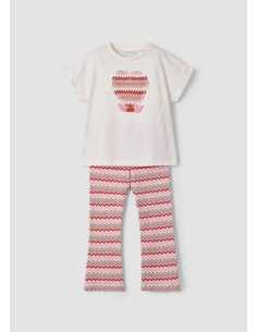 Conjunto legging acampanado y camiseta niña 2
