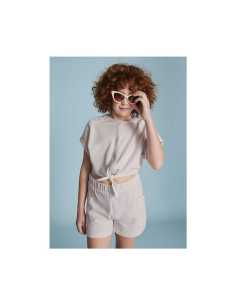 Conjunto pantalón corto y camiseta nudo chica