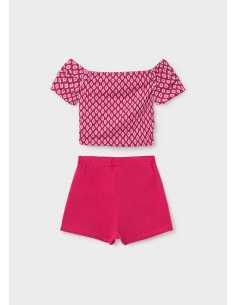 Conjunto pantalón corto y top chica