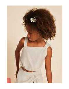 Top asimétrico lazo chica