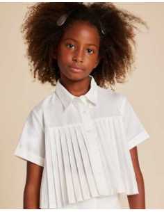 Blusa plisada chica