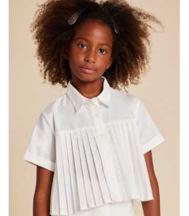 Blusa plisada chica