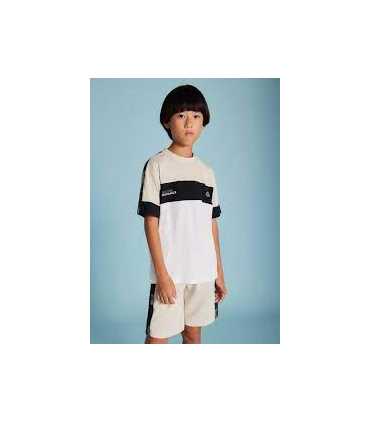 Conjunto bermudas y camiseta bandas chico