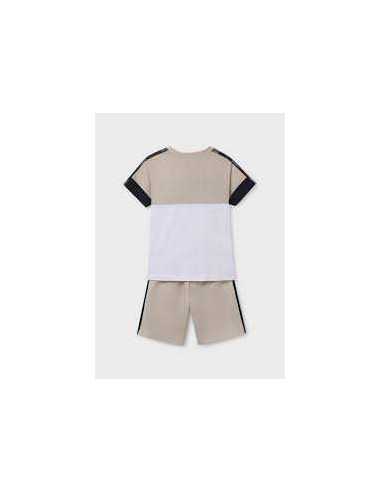 Conjunto bermudas y camiseta bandas chico