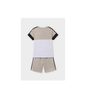Conjunto bermudas y camiseta bandas chico