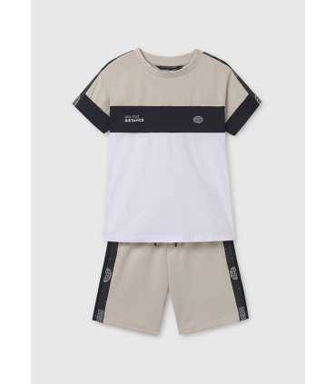 Conjunto bermudas y camiseta bandas chico
