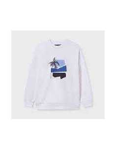 Sudadera estampado relieve chico