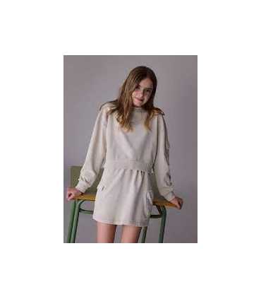 Conjunto falda cargo y sudadera chica