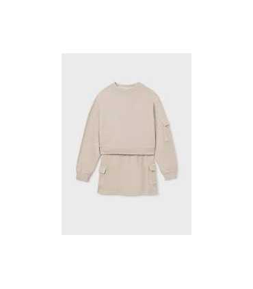 Conjunto falda cargo y sudadera chica