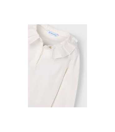 Polo cuello decorado básico niña