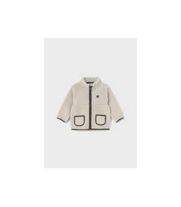 Sudadera cremallera borrego bebé
